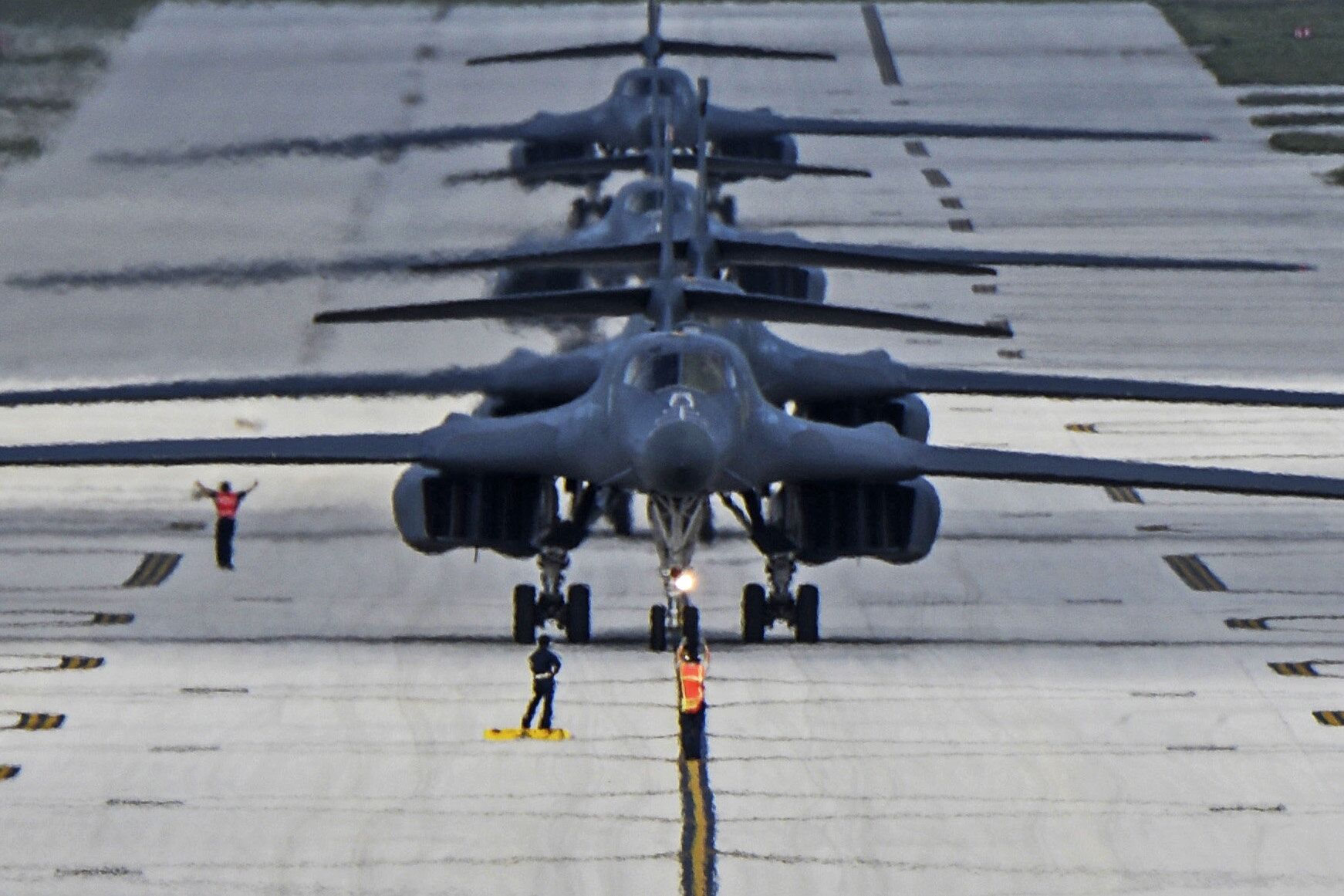 Бомбардировщики B-1B Lancer на авиабазе Андресон на Гуаме - РИА Новости, 1920, 21.01.2021