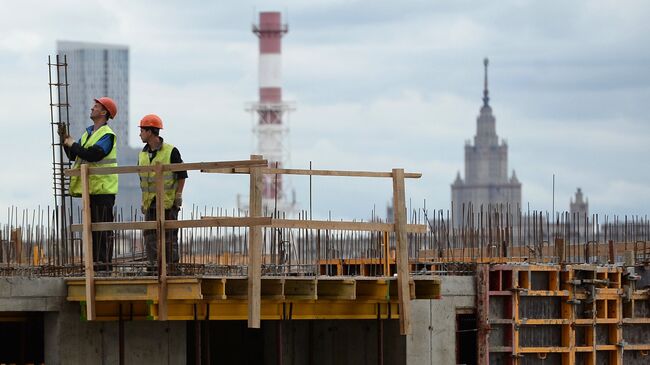 Строительство городского квартала Сердце столицы в Москве. Архивное фото