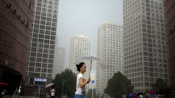 Дождь в Пекине. 11 августа 2017