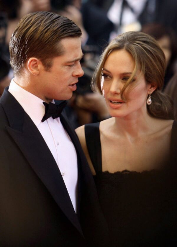 Анджелина Джоли и Бред Питт на 60-м Каннском кинофестивале