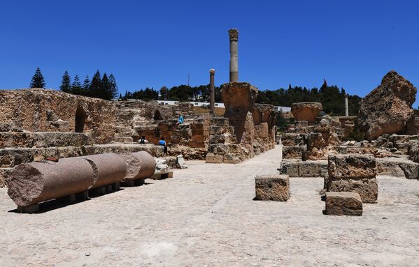Термы Антония Пия на территории древнего города Карфагена