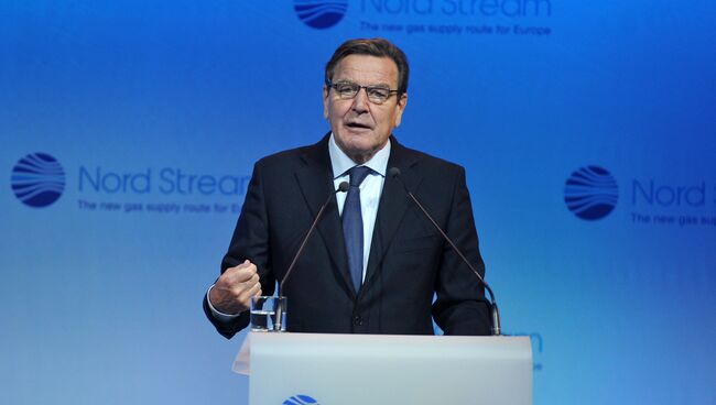 Председатель комитета акционеров Nord Stream AG Герхард Шредер. Архивное фото