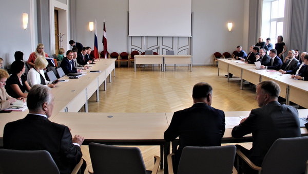 Церемония открытия совещания Латвийско-русской межправительственной комиссии