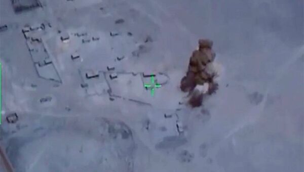 Высадка тактического десанта и захват населенного пункта Эль-Кдер провинции Дейр-Эз-Зор (стоп-кадр с видео)