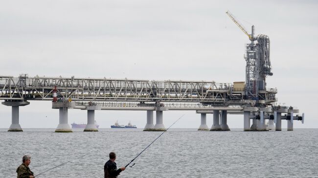 Завод по производству сжиженного природного газа в заливе Анива на Сахалине. Архивное фото