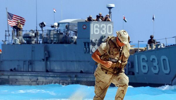 Американские военные на северо-восточном побережье Египта во время учений Яркая звезда. Архивное фото