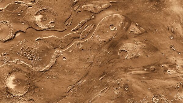 Снимок поверхности Марса с зонда Mars Odyssey. Архивное фото