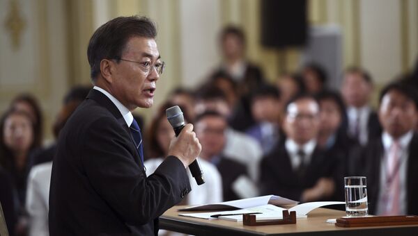 Президент Южной Кореи Мун Чжэ Ин. Архивное фото