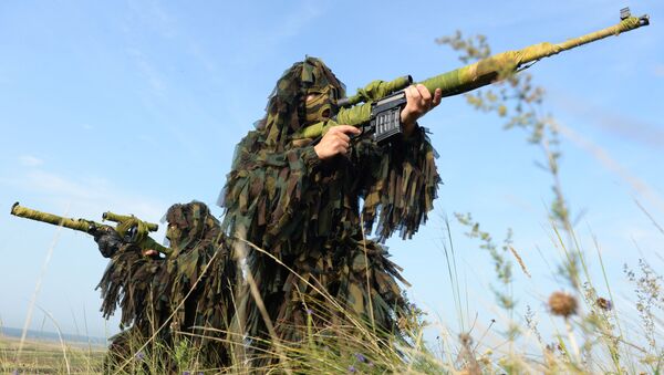 Снайперы во время активной фазы учений Мирная миссия - 2013