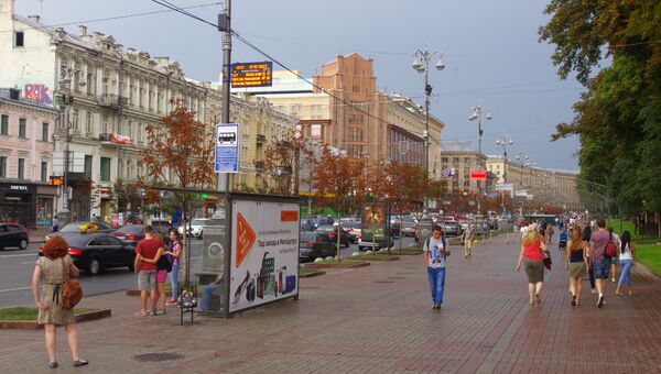 Улица Крещатик в Киеве. Архивное фото