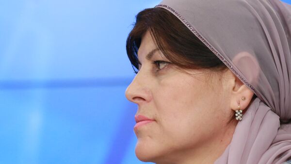 Чеченская правозащитница Хеда Саратова. Архивное фото
