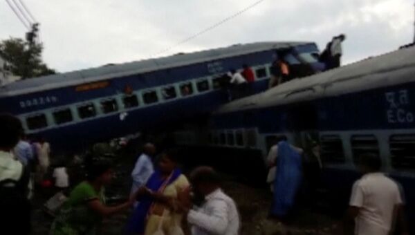 Крушение поезда в Индии. Архивное фото