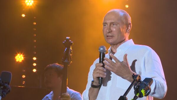 Путин со сцены Koktebel Jazz Party обратился к участникам и гостям фестиваля
