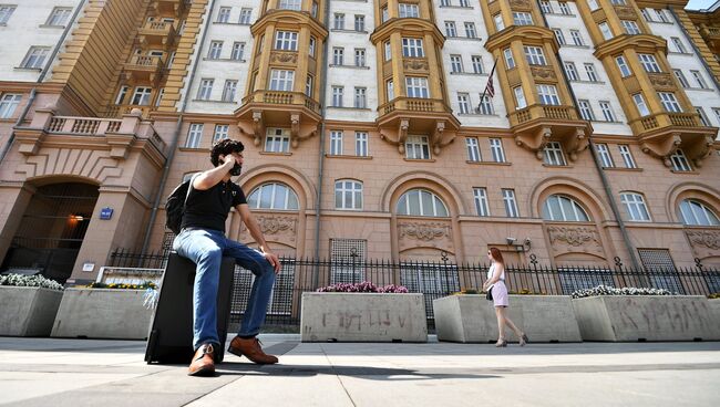 Здание посольства США в Москве. Архивное фото