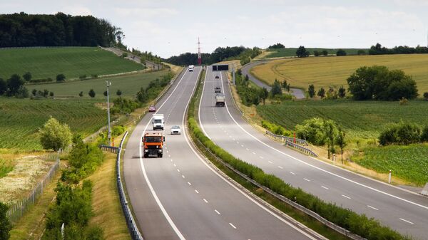 Автомобильная дорога в Чехии