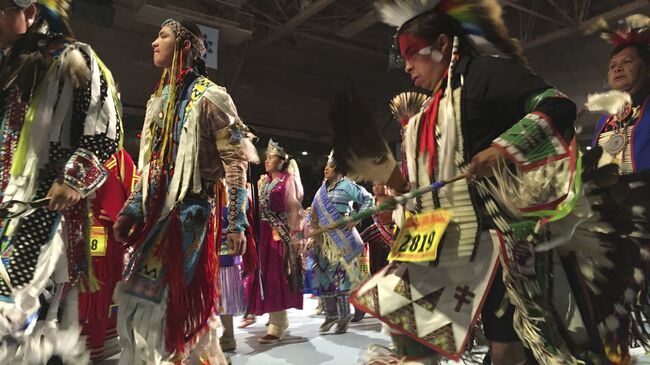 Фольклорный фестиваль индейцев Gathering of Nations в Альбукерке. 28 апреля 2017 