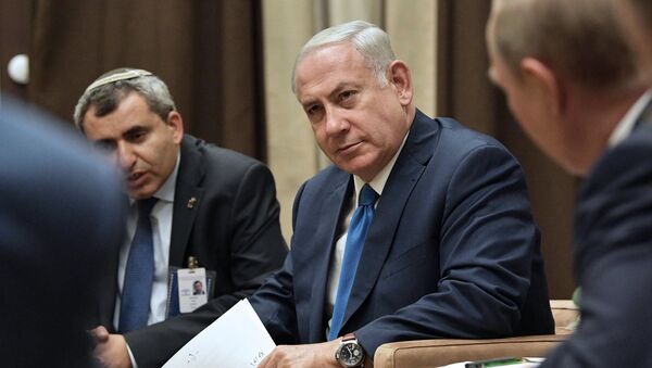 Премьер-министр Израиля Биньямин Нетаньяху во время встречи с президентом РФ Владимиром Путиным. 23 августа 2017