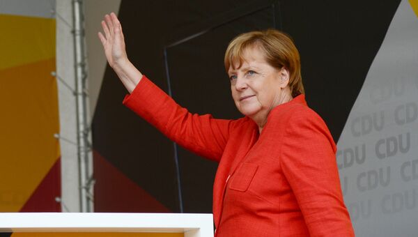 Канцлер Германии Ангела Меркель. 22 августа 2017