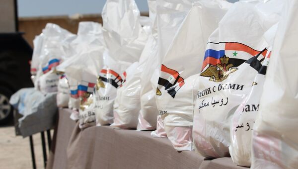 Гуманитарная помощь России в Сирии. Архивное фото