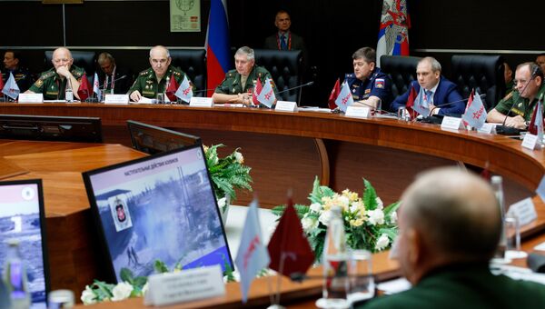 Круглый стол, посвященный опыту применения Вооруженных Сил Российской Федерации в Сирийской Арабской Республике, на форуме Армия-2017. 25 августа 2017