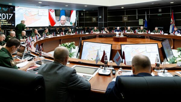Круглый стол, посвященный опыту применения Вооруженных Сил Российской Федерации в Сирийской Арабской Республике, на форуме Армия-2017