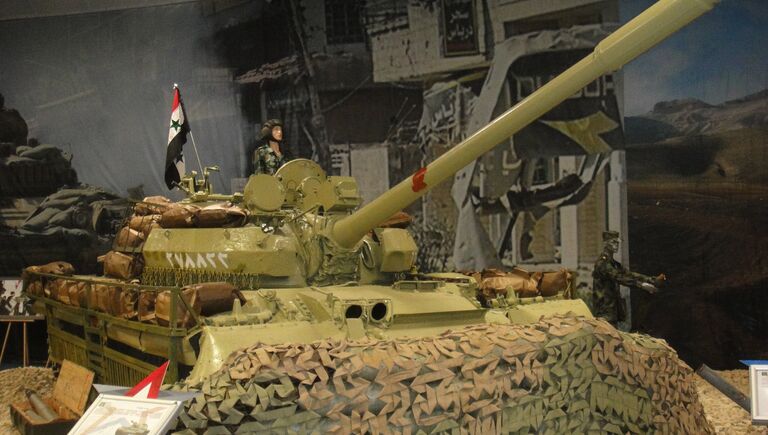 Танк-55 сирийской армии на Международном военно-техническом форуме Армия-2017 на полигоне Алабино