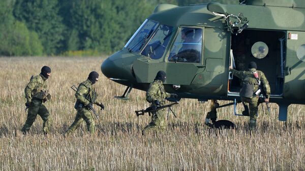 Белорусские военные во время учений