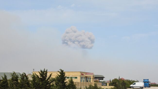 Взрыв прогремел на оружейном складе воинской части в посёлке Гилязи Хызынского района