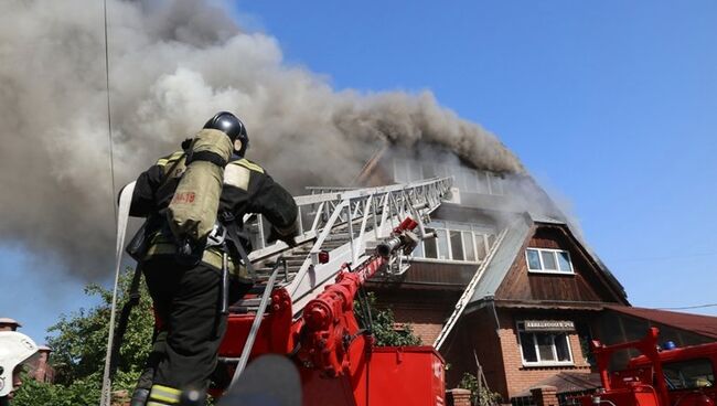 Пожар в доме престарелых Жемчужина в Красноярске. 28 августа 2017