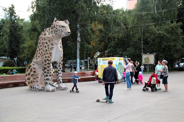 27 августа в парке Красная Пресня прошел экофестиваль День леопарда