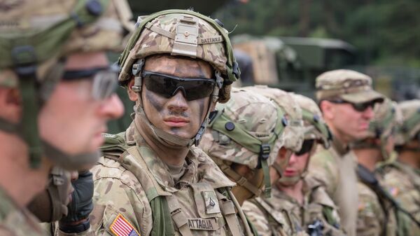 Cолдаты США на военных учениях Saber Strike в Оржише, Польша. 16 июня 2017