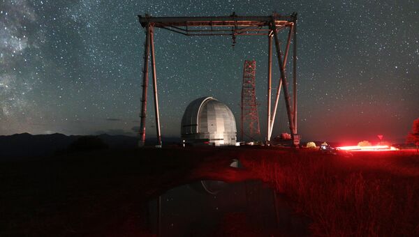 Большой телескоп азимутальный на территории Специальной астрофизической обсерватории РАН