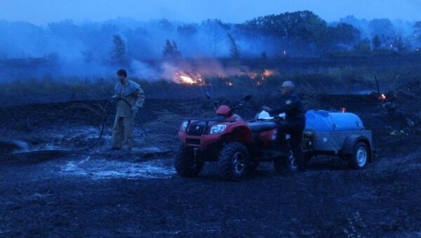 Пожар в Волгоградской области. Август 2017