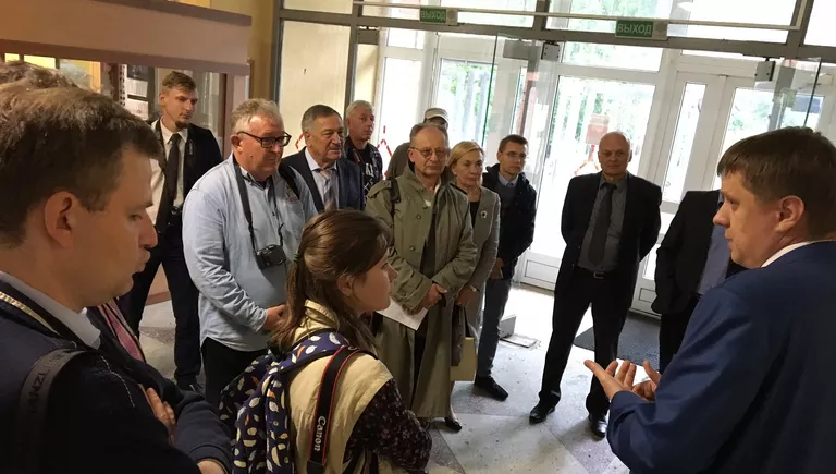 Пресс-тур на строящуюся БелАЭС неподалеку от города Островец Пресс-тур на строящуюся БелАЭС неподалеку от города Островец