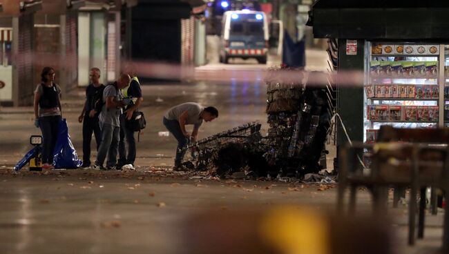 Ситуация на месте теракта в Барселоне