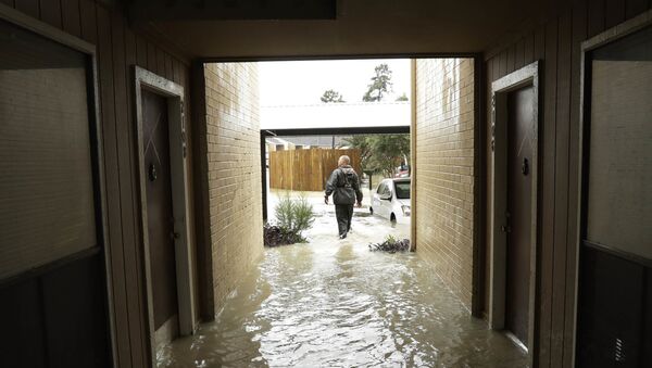 Наводнение после урагана Харви в Кингвуде, штат Техас. 29 августа 2017