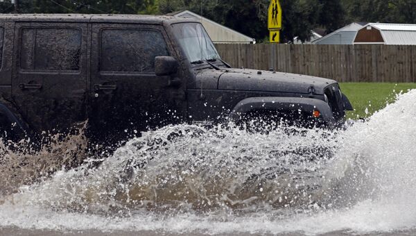 Наводнение после урагана Харви в Лейк-Чарльз, штат Луизиана. 29 августа 2017
