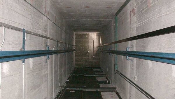 Шахта лифта. архивное фото