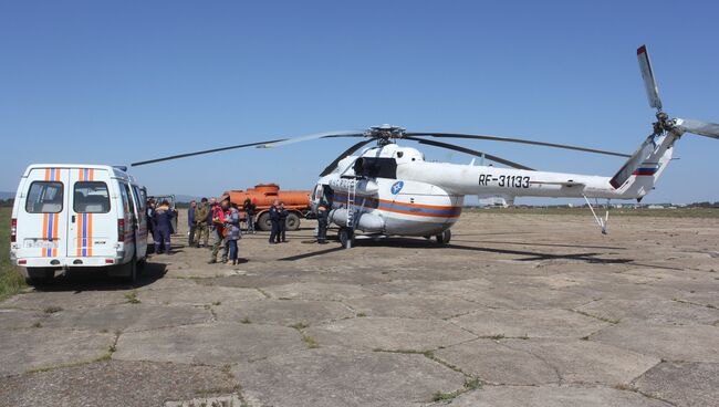 Вылет спасателей в Каларский район Забайкальского края на поиск туристов. 31 августа 2017