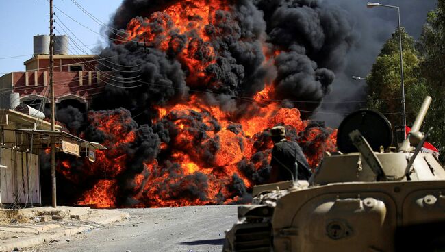 Столкновения иракской армии шиитских отрядов с боевиками в Тале Афар, Ирак