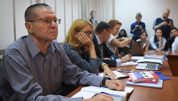 Экс-министр экономического развития Алексей Улюкаев на заседании Замоскворецкого суда. 1 сентября 2017