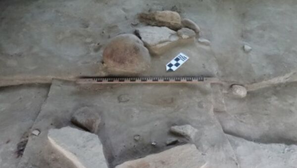 Жилище древнего человека, обнаруженное в Бодайбинском район