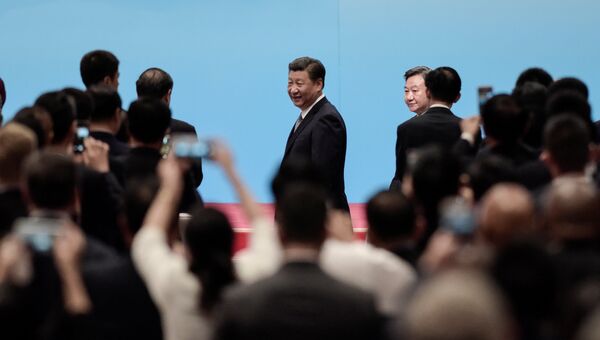Президент Китая Си Цзиньпин прибыл на открытие саммита БРИКС в Китае. 3 сентября 2017