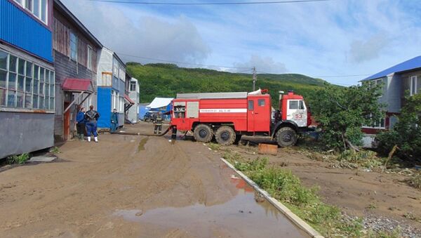 Ликвидация последствий циклона Санву в Северо-Курильском районе