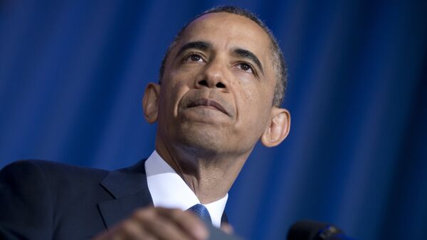 Президент США Барак Обама выступает с речью в университете национальной обороны США в Вашингтоне. 23 мая 2013