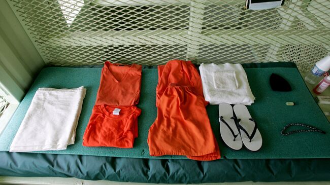 Одежда заключенных в тюрьме. Архивное фото