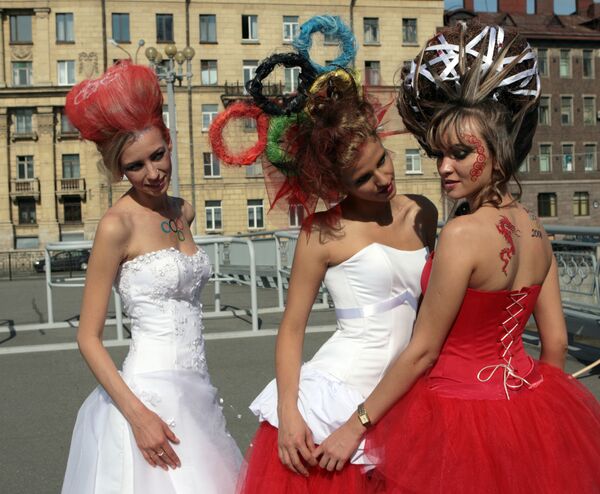  Показ свадебных нарядов в олимпийском стиле в Санкт-Петербурге