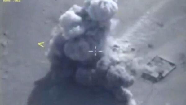Ракеты с Адмирала Эссена ударили по объектам ИГ*. Съемка Минобороны РФ