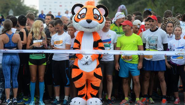 В забеге на дистанции 1 и 5 километров приняли участие все желающие поддержать редких диких кошек