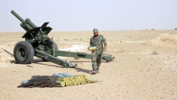 Сирийский военный в окрестностях Дейр-эз-Зора. Архивное фото